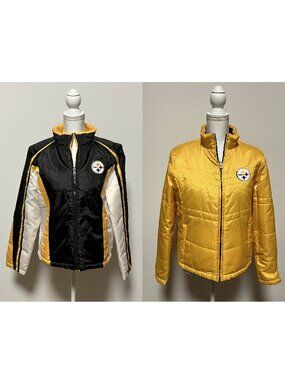 Pittsburgh Steelers Reversible NFL Jacket, Women's Medium/Size 8 (See Desc)
